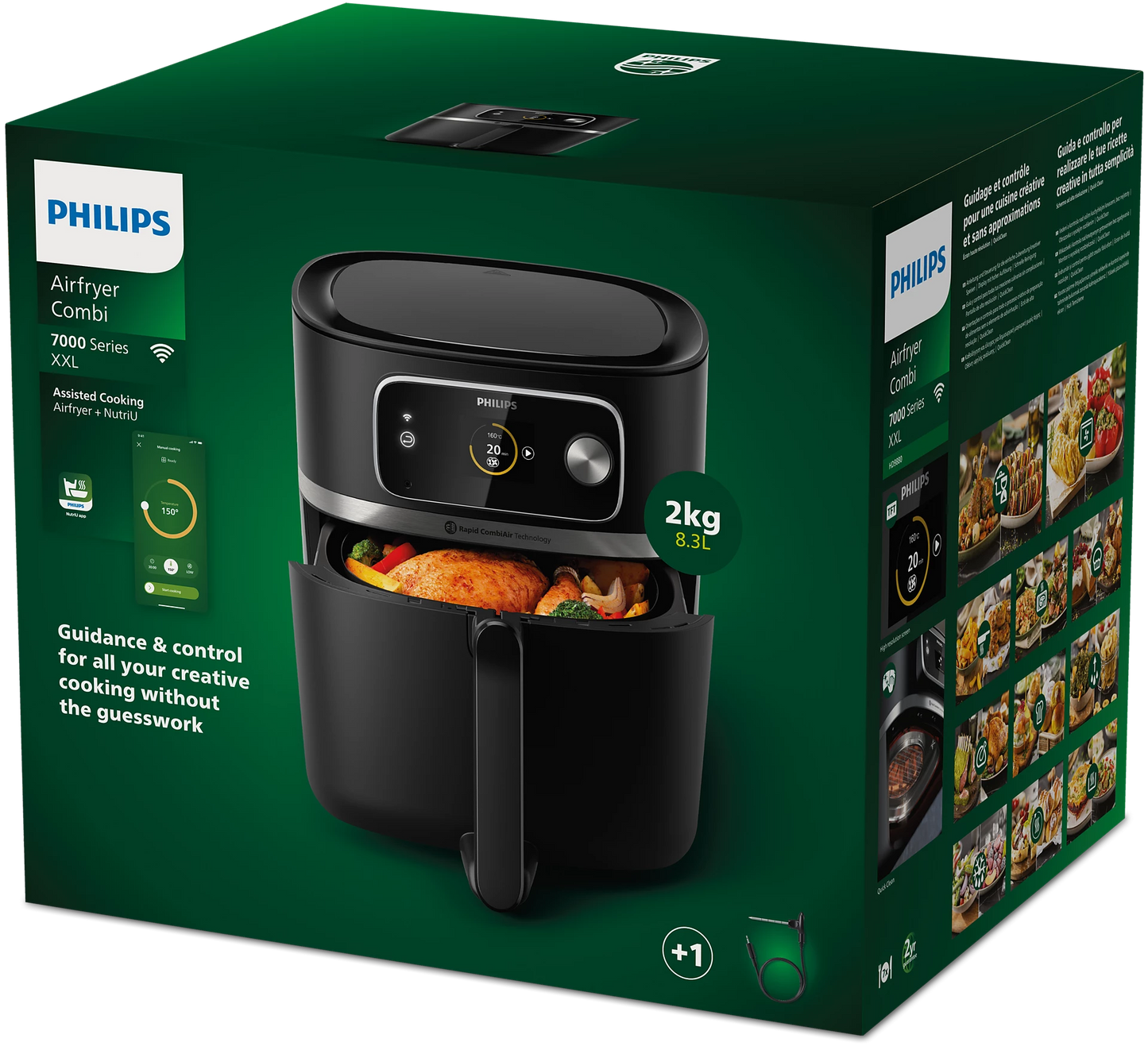 Philips Airfryer 7000 Series HD9880/90 Combo 8.3L and Food Thermometer image 3