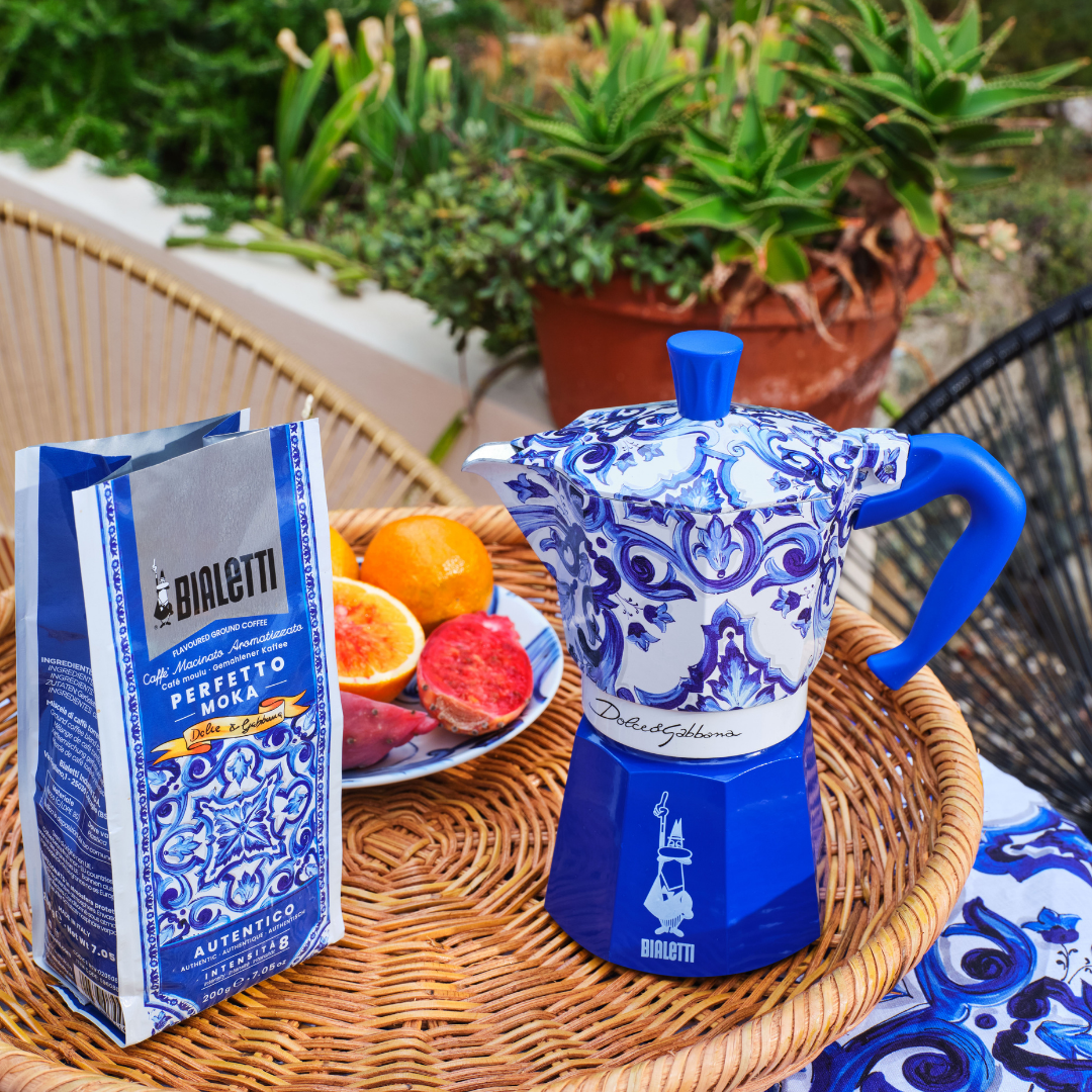 Bialetti X Dolce&Gabbana Blu Mediterraneo Coffee (Moka Ground) - 250g - Tiny Lux