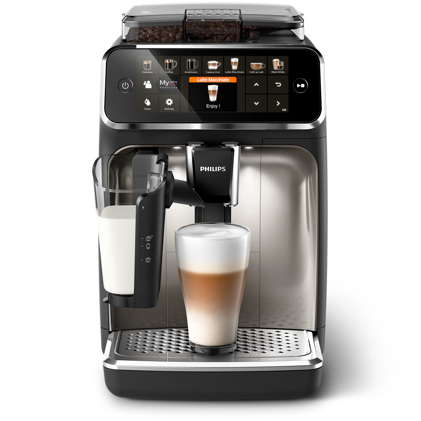 Philips EP5447/90 5400 Series Espresso Machine Black Chrome