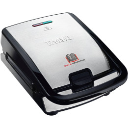 Tefal Snack Collection SW852D sandwich maker 700 W Black, Stainless