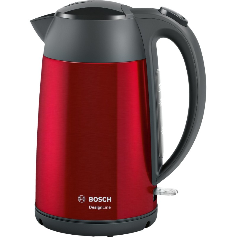 Bosch TWK3P424 vattenkokare 1.7 L 2400 W Grå, Röd