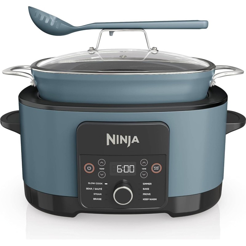 NINJA Foodi PossibleCooker MC1001UK 8-i-1 Slow Cooker - Sea Salt Grey