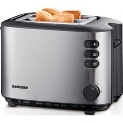 Severin AT 2514 broodrooster 2 plak(ken) 850 W Silver - Severin AT 2514, 2