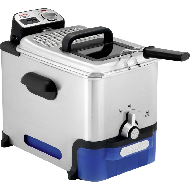 Tefal FR8040 Oleoclean Pro Inox und Design Einzel 3.5 L 2300 W Schwarz,