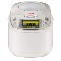 Tefal RK8121 olla multifunción 1.8L, 750W, Pantalla LDC - plata, blanco