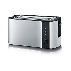 Severin AT 2590 leivänpaahdin 2 viipaletta) 1400 W Black, Silver - Severin AT