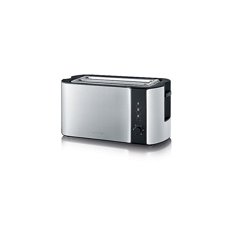 Severin AT 2590 Toaster 2 Scheibe(n) 1400 W Schwarz, Silber - Severin AT