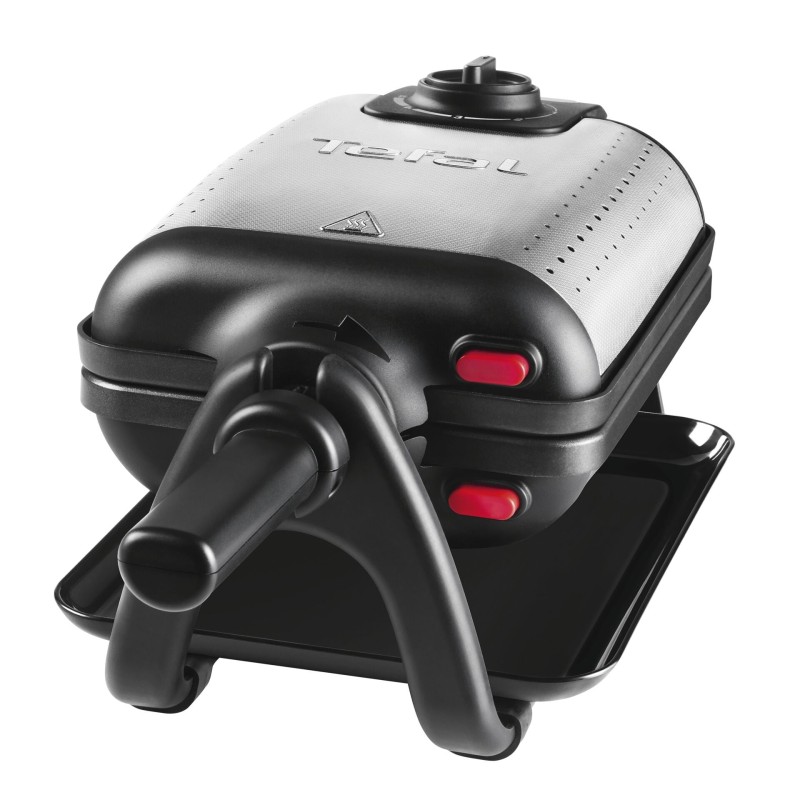 Tefal WM756D vaffeljern 2 vaffel(r) 1200 W Sort, Rustfrit stål -