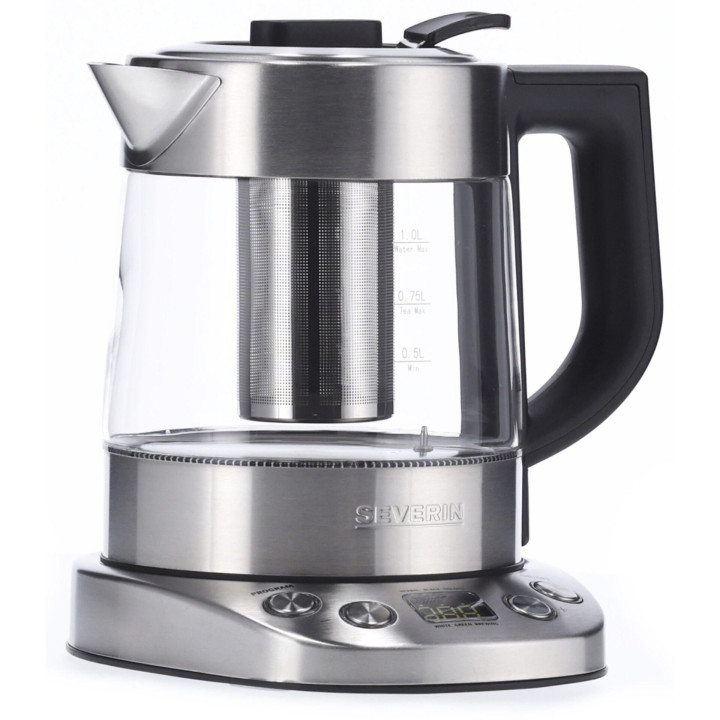Severin WK 3473 electric kettle 1 L 2200 W Stainless steel,