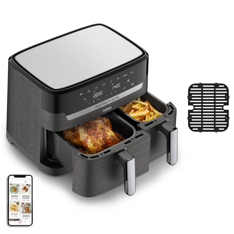 Tefal Dual Easy Fry y Grill EY905B Doble 8.3 L De pie 2700 W