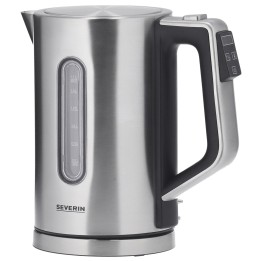 Severin 3418000 electric kettle 1.7 L 3000 W Black, Stainless steel -