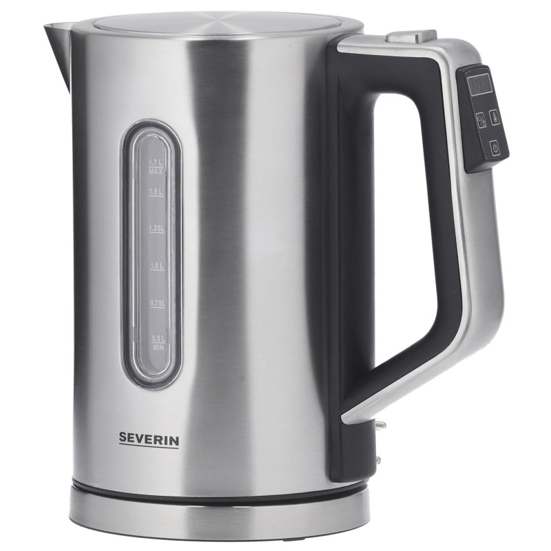 Severin 3418000 vattenkokare 1.7 L 3000 W Svart, Rostfritt stål -