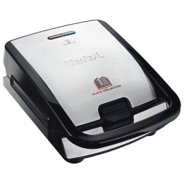 Tefal SW854D sandwich maker 700 W Black, Stainless steel - Tefal