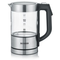 Severin WK 3458 bollitore elettrico 0.5 L 1100 W Nero, Trasparente -