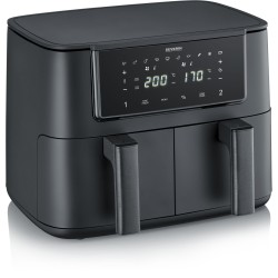 Severin FR 2463 Dobbelt 8 L Fritstående 2600 W Varmluftfriture Sort -