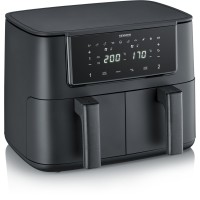 Severin FR 2463 Dobbelt 8 L Fritstående 2600 W Varmluftfriture Sort -