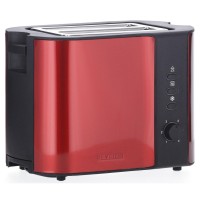 Severin AT 2217 Toaster 2 Scheibe(n) 800 W Metallic, Rot - Severin AT