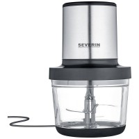 Severin KM 3867 elektrischer Küchenhacker 1 L 400 W Schwarz, Silber,