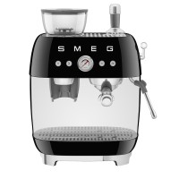 Smeg 50'n tyyli EGF03BLUK Kahvimylly musta | Retro-tyylinen teräskivimylly