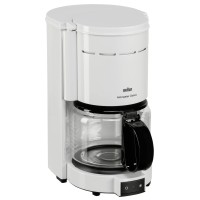 Cafetera automática Braun Aromaster KF 47 plus para 10 tazas-blanca