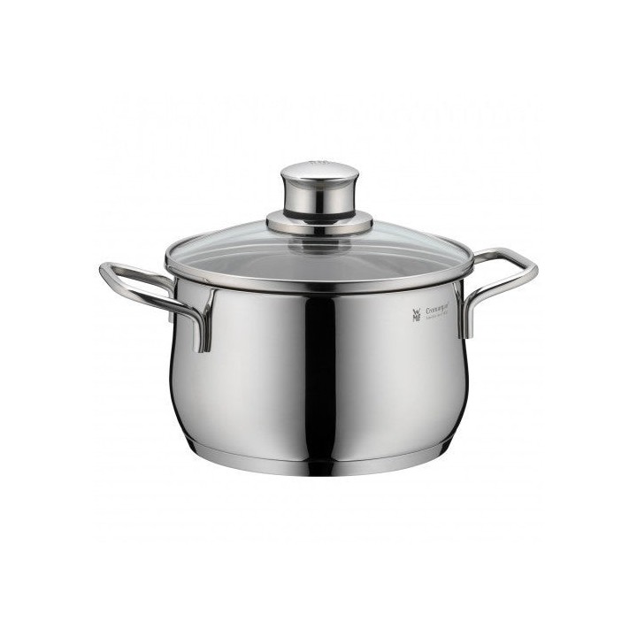 WMF 0734176040 pan set - WMF 0734176040, Stainless steel, Glass,