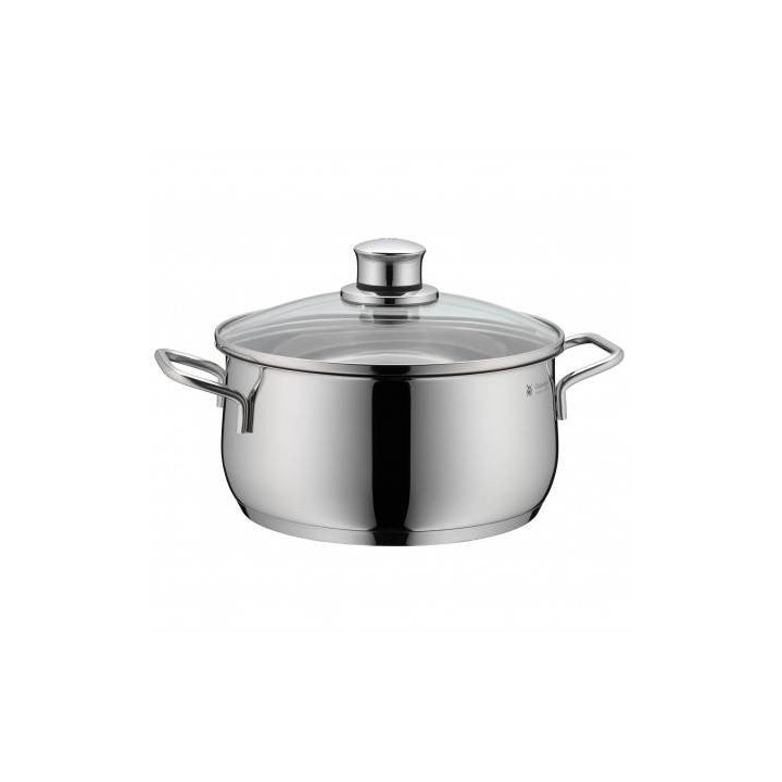 WMF 07.3021.6040 soup pot 3 L Stainless steel Glass, Stainless steel -