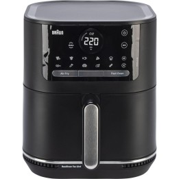 Braun HF5050 Single 6 L Stand-alone 2000 W Hot air fryer Black, Grey -