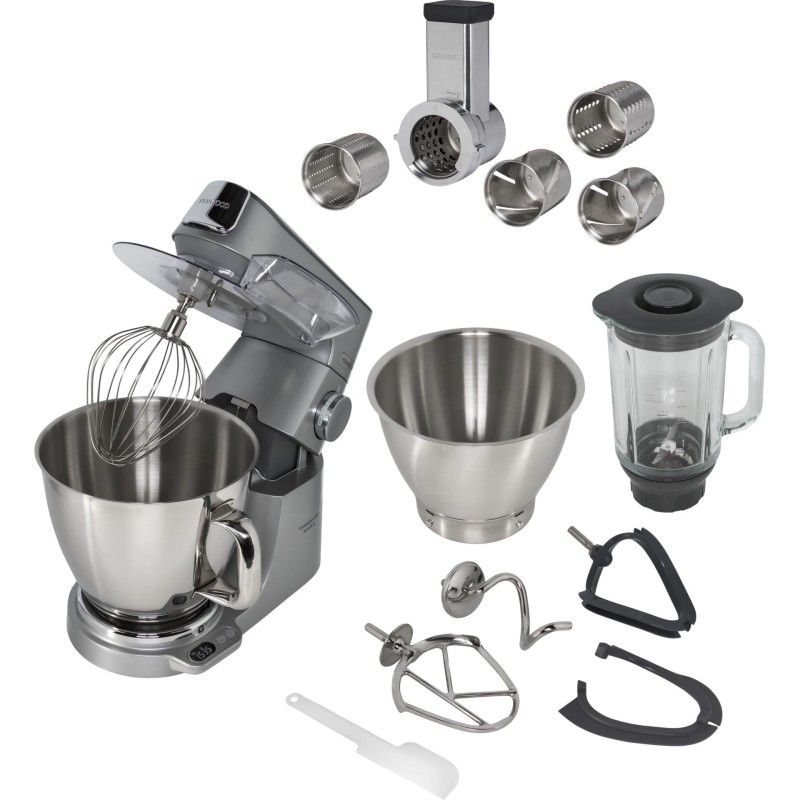 Kenwood KVC85.314.SI foodprocessor 1200 W 5 L Sølv Indbygget vægt