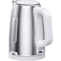 Braun WK 1500 GY electric kettle 1.7 L 2200 W Grey, Stainless steel -