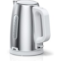 Braun WK 1500 vattenkokare 1.7 L 2200 W Rostfritt stål, Vit -