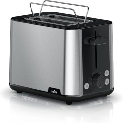 Braun HT101BI-HT1510BK 8 2 tranche(s) 900 W Noir, Inox -