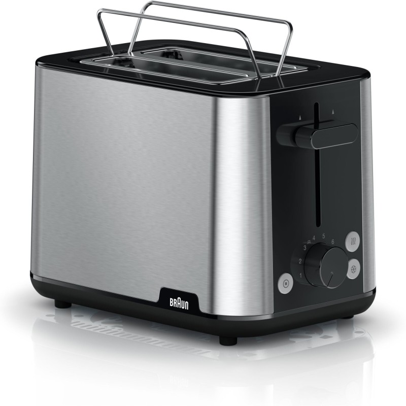 Braun HT101BI-HT1510BK 8 2 tranche(s) 900 W Noir, Inox -