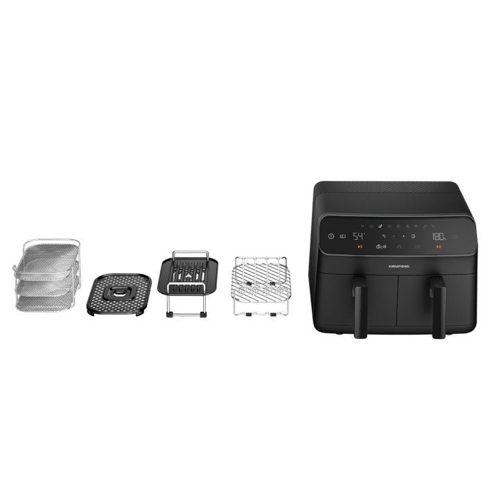Grundig FR 7284 Airfit Twin Double Airfryer 8.5 lt Oil Free Fryer