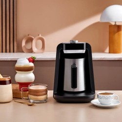 Arzum Okka Rich Spin Pro Turkse Koffie- en Warme Drankenmaker, Velvetiser, Melkopschuimer