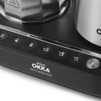 Arzum Okka Rich Moka Pot Cafetera Turca y Moka, Velvetiser, Espumador de Leche