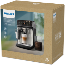 Philips 4300 LatteGo EP4446/70 Pavusta kuppiin -kahvinkeitin – musta