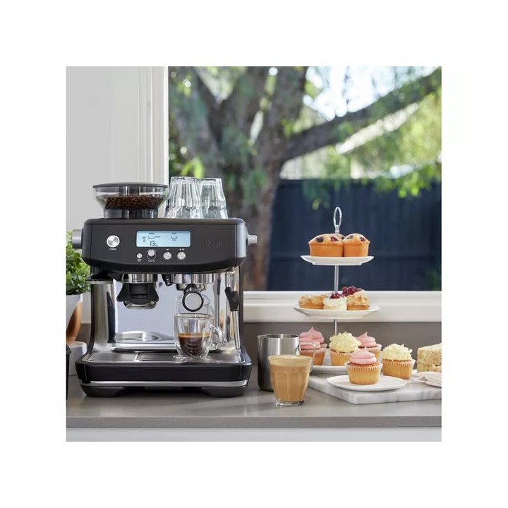 Sage The Barista Pro Black Truffle | Fast Heat-Up Espresso Machine