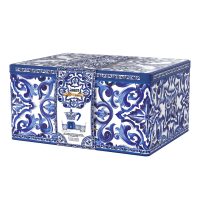Coffret cadeau Bialetti X Dolce&Gabbana Blue Mediterranean (6 tasse Moka et set de touillettes)