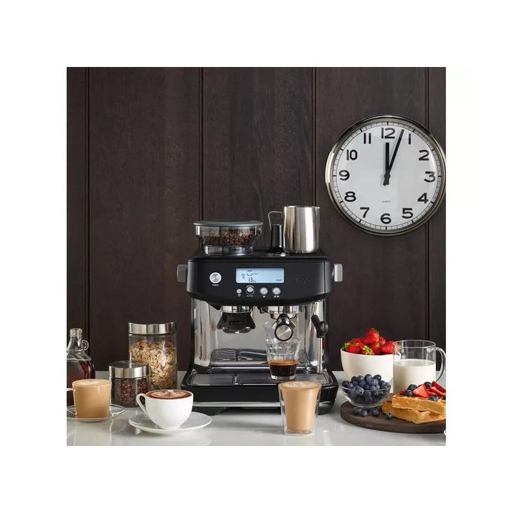 Sage The Barista Pro Black Truffle | Fast Heat-Up Espresso Machine
