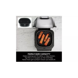 Ninja 5-en-1 Grill &amp; Friteuse à air EG351UK - Grils santé Ninja