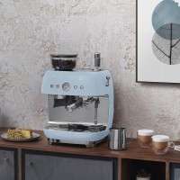 Smeg 50's Style EGF03PBUK Kaffekværn Pastelblå | Retro konisk kværn