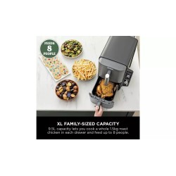 Ninja Double Stack XL SL400UK | 9.5L Dobbel-sone fritøse