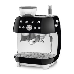 Smeg 50's Style EGF03BLUK Moulin à café noir | Moulin à meules rétro