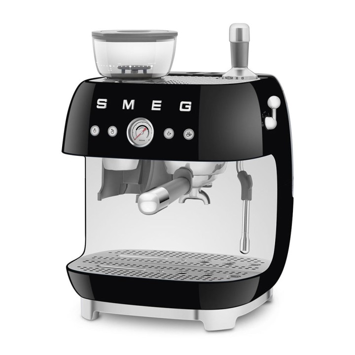 Smeg 50's Style EGF03BLUK Coffee Grinder Black | Retro Burr Grinder