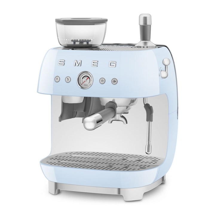 Smeg 50's Style EGF03PBUK Coffee Grinder Pastel Blue | Retro Burr Grinder