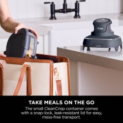 Ninja CRISPi 4-in-1 Draagbare glazen airfryer - Cyber Space FN101UKGY - Ninja Airfryers