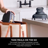 Ninja CRISPi 4-in-1 Portable Glass Air Fryer - Cyber Space FN101UKGY - Ninja Air Fryers