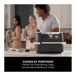 Köp NINJA Foodi FlexDrawer AF500UK 10.4L Dubbel airfryer - Svart | Tiny Lux