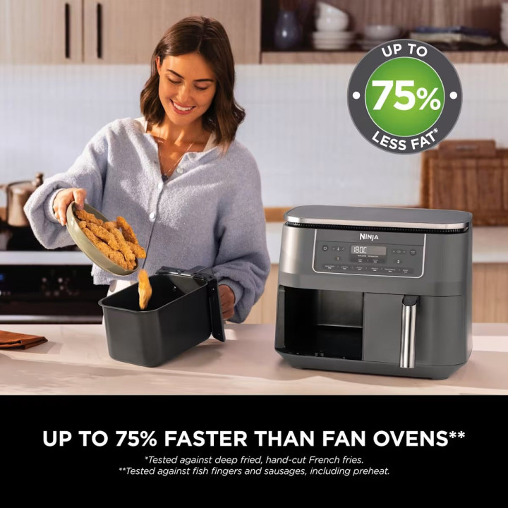 Ninja Dual Zone Air Fryer 7.6L, 6-in-1 | DZ300UK - Tiny Lux