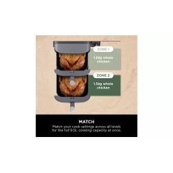 Ninja Double Stack XL SL400UK | 9.5L Dobbel-sone fritøse